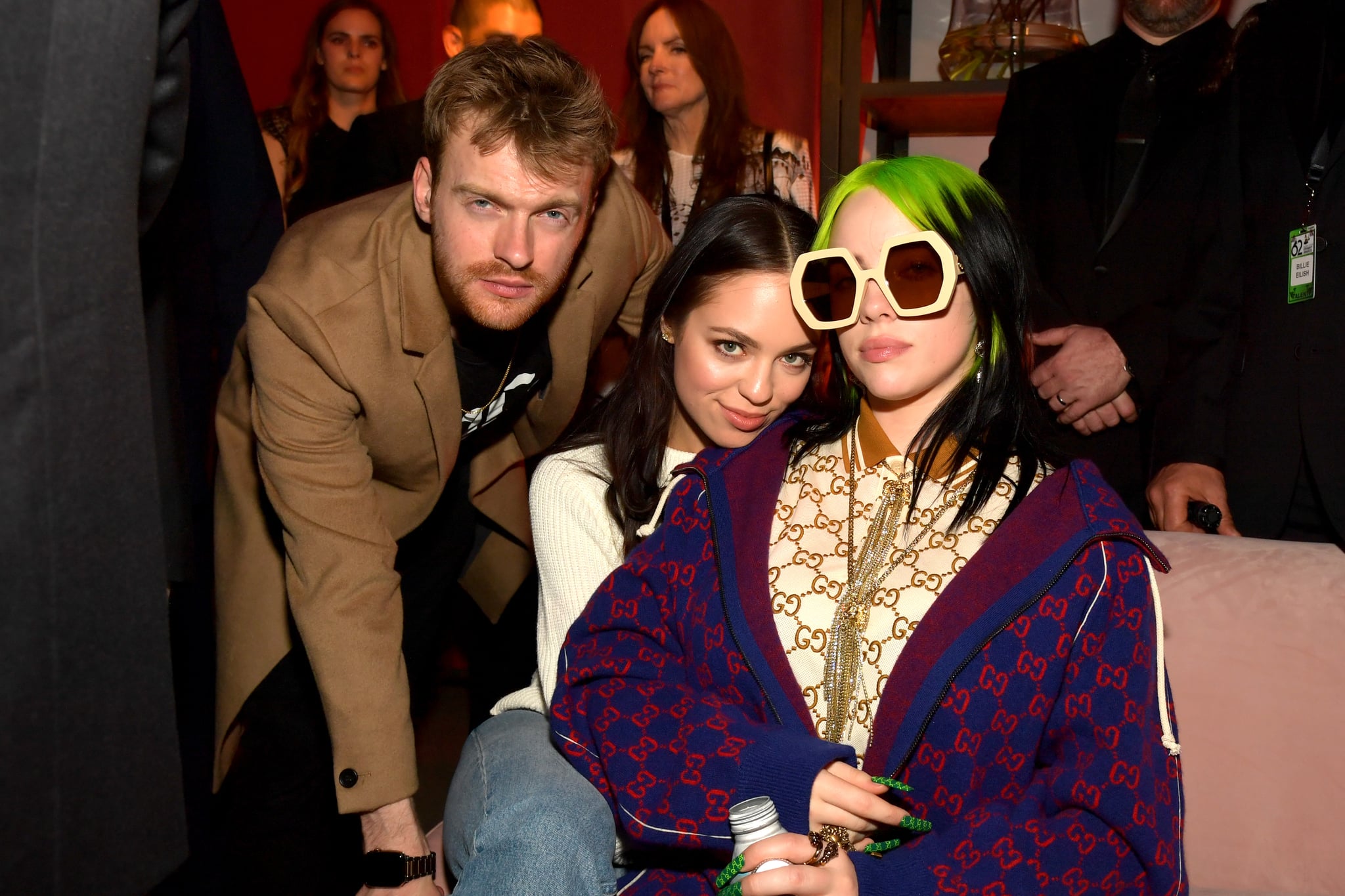Finneas O'Connell, Claudia Sulewski, and Billie Eilish at the 2020 Universal Grammys Afterparty | It's Party Time! See How Stars Let Loose After the Grammys | POPSUGAR Celebrity UK Photo 36