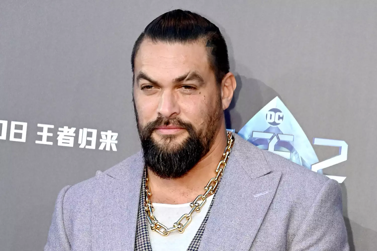 Actor Jason Momoa attends the 'Aquaman and the Lost Kingdom' road show on December 9, 2023 in Shanghai, China.
