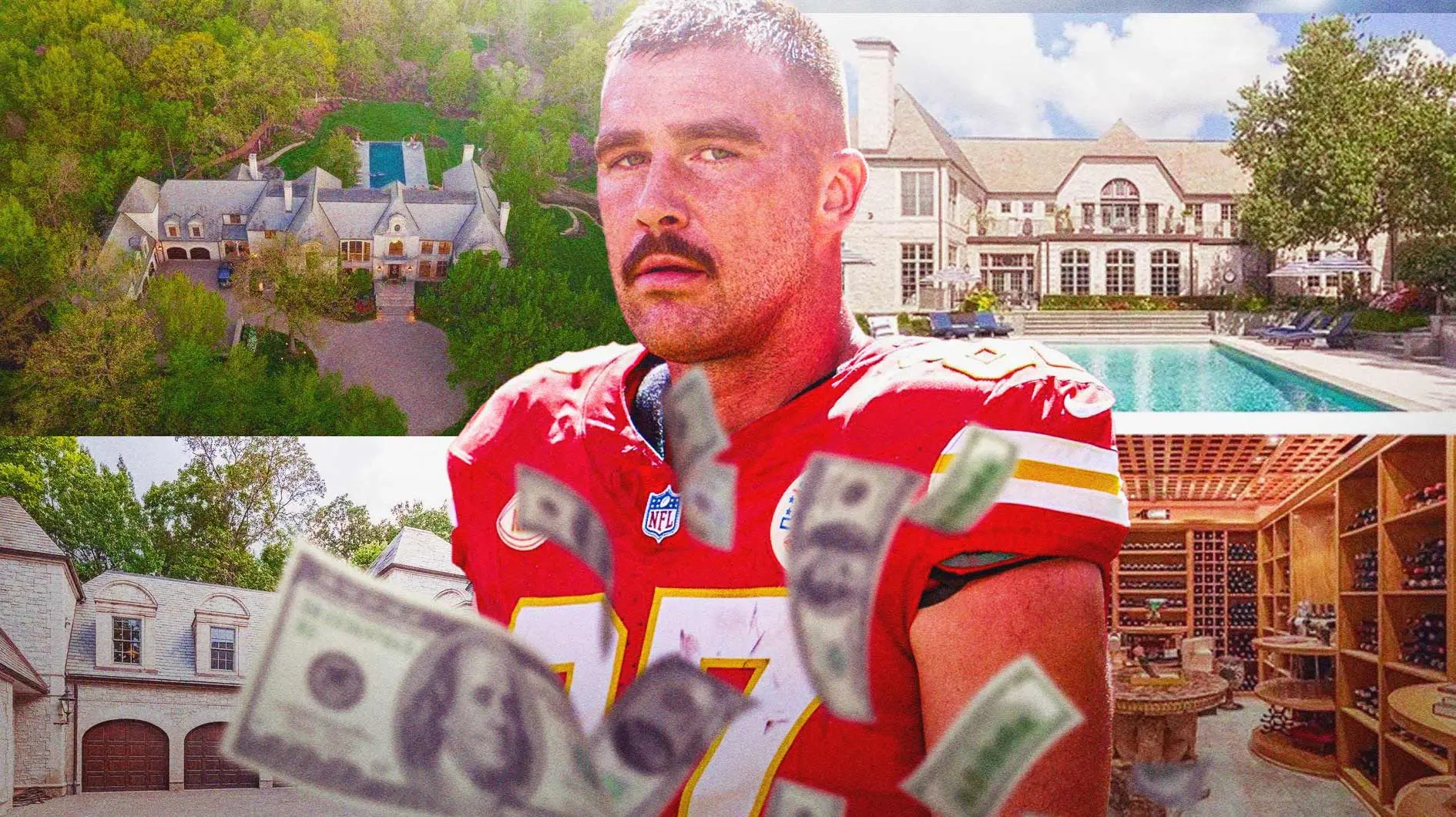 Photo: Travis Kelce smiling in front of any photo from this article
