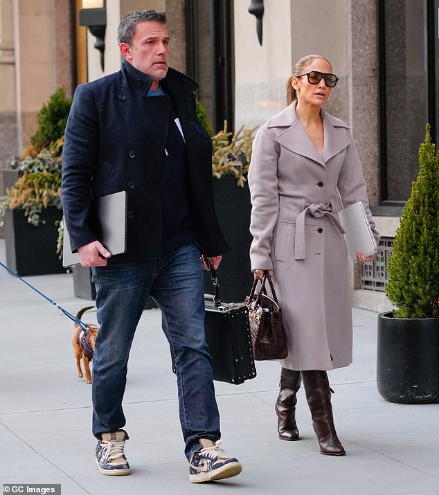 Jennifer Lopez, 54, showed off her chic sense of style alongside her husband, Ben Affleck, 51, as the couple stepped out in New York City on Friday