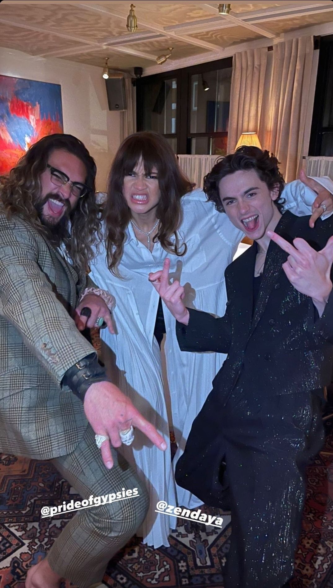 Jason Momoa, Zendaya & Timothée Chalamet | Timothee chalamet, Zendaya, Celebs