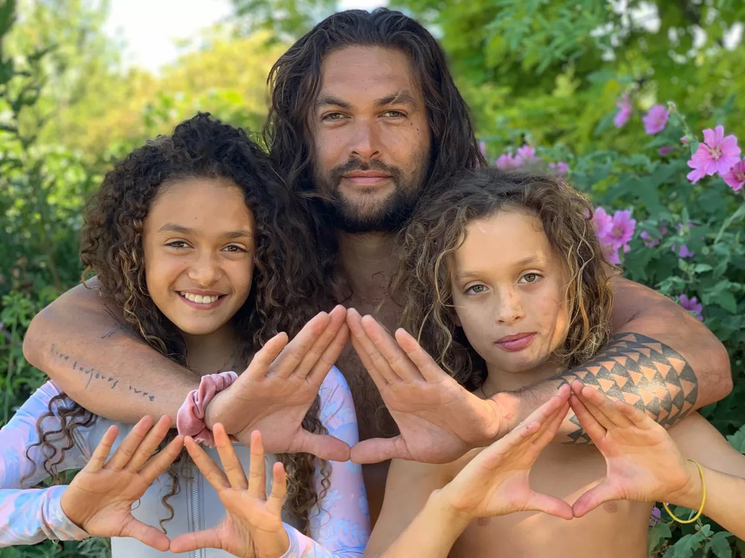 Jason Momoa and his kids