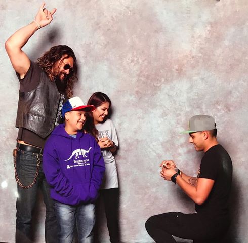 FAN EXPO Dallas on X: "If you're going to propose...why not do it at FAN EXPO Dallas...with Jason Momoa looking on? Congratulations to these two fans, and thank you for choosing to