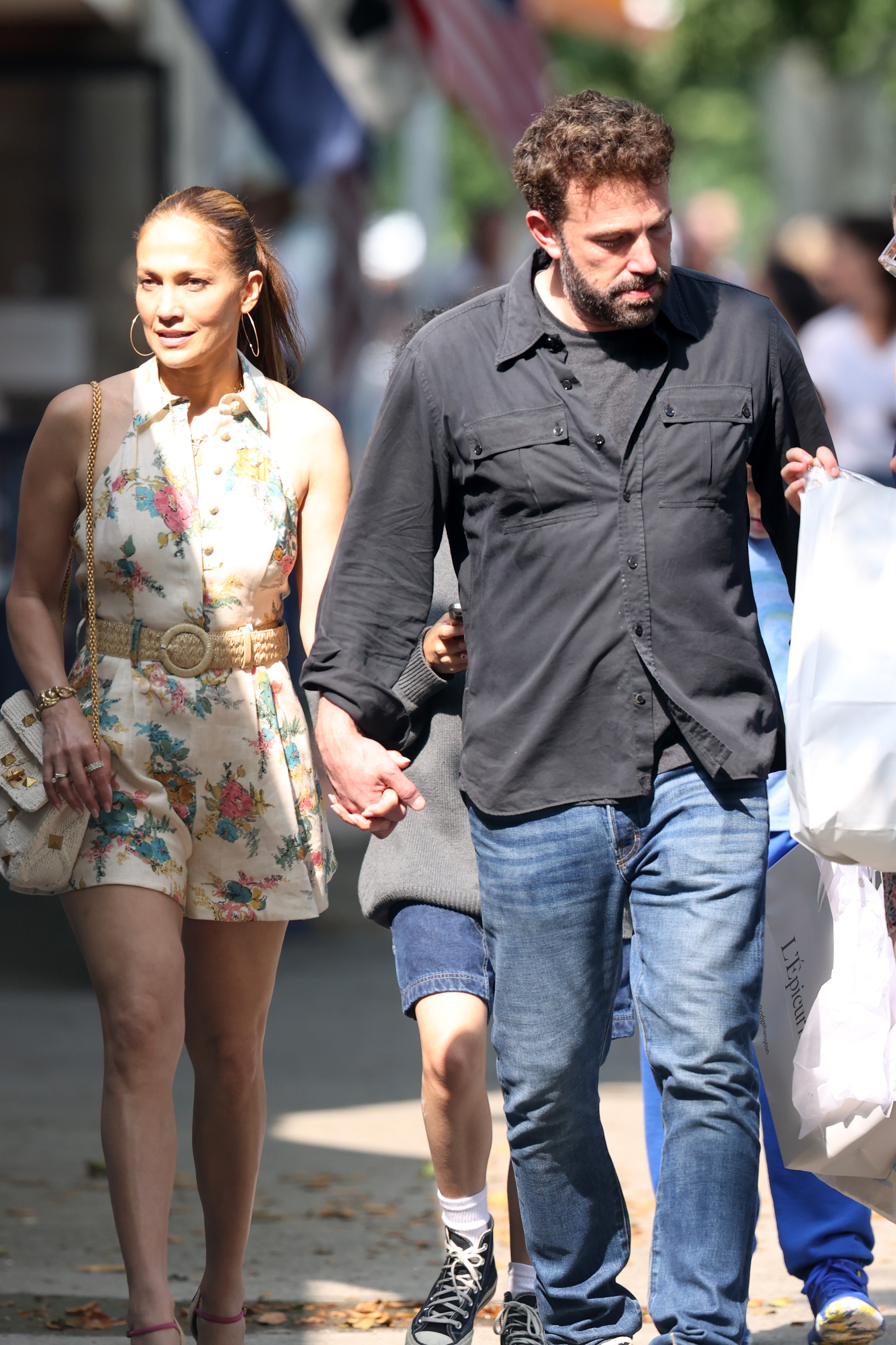 Jennifer Lopez and Ben Affleck in the Hamptons.