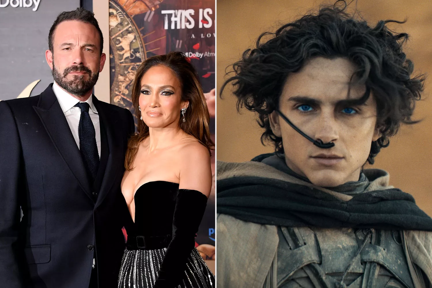 Jennifer Lopez and Ben Affleck, Timothee Chalamet in Dune: Part Two