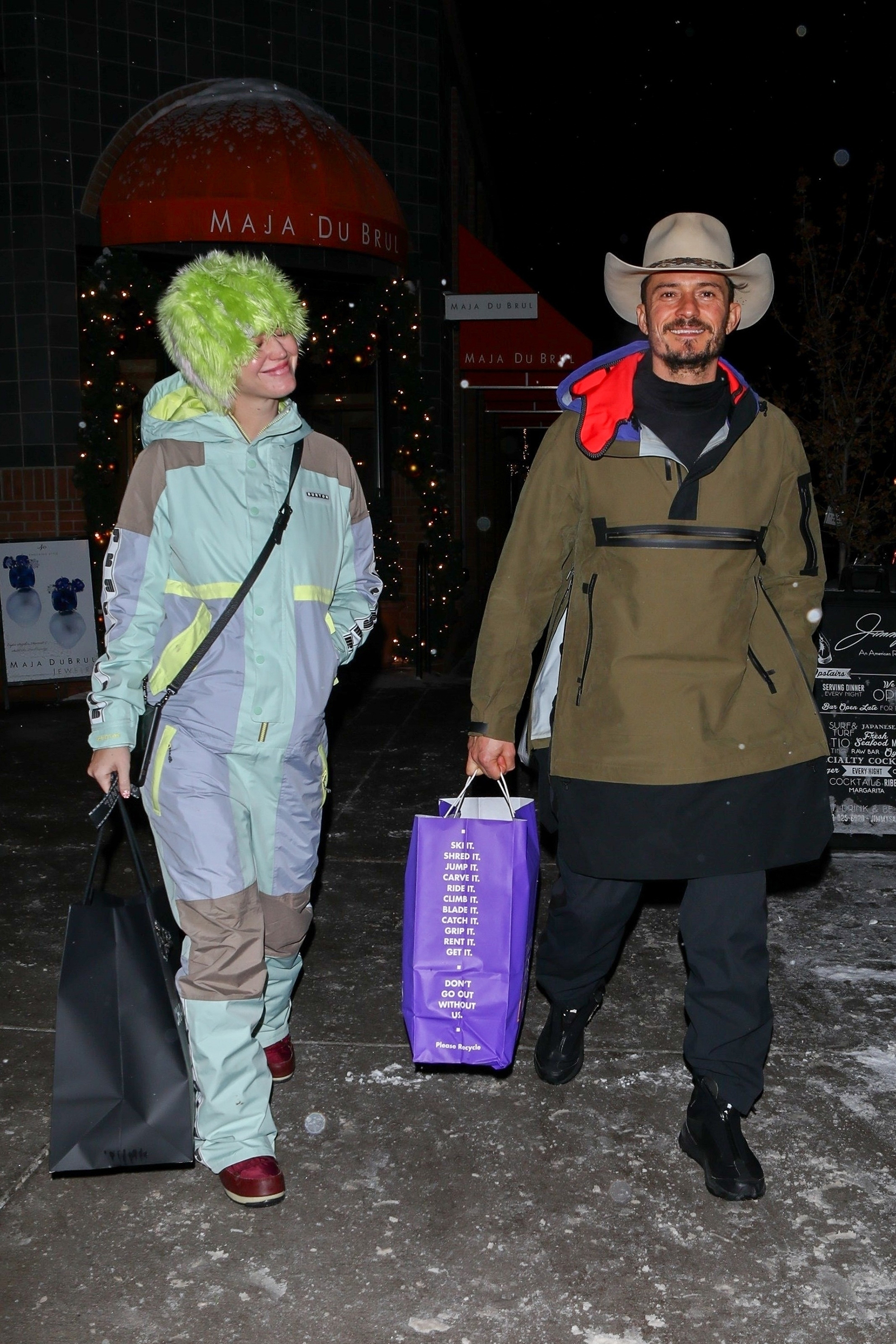 Katy Perry and Orlando Bloom walking in 2020