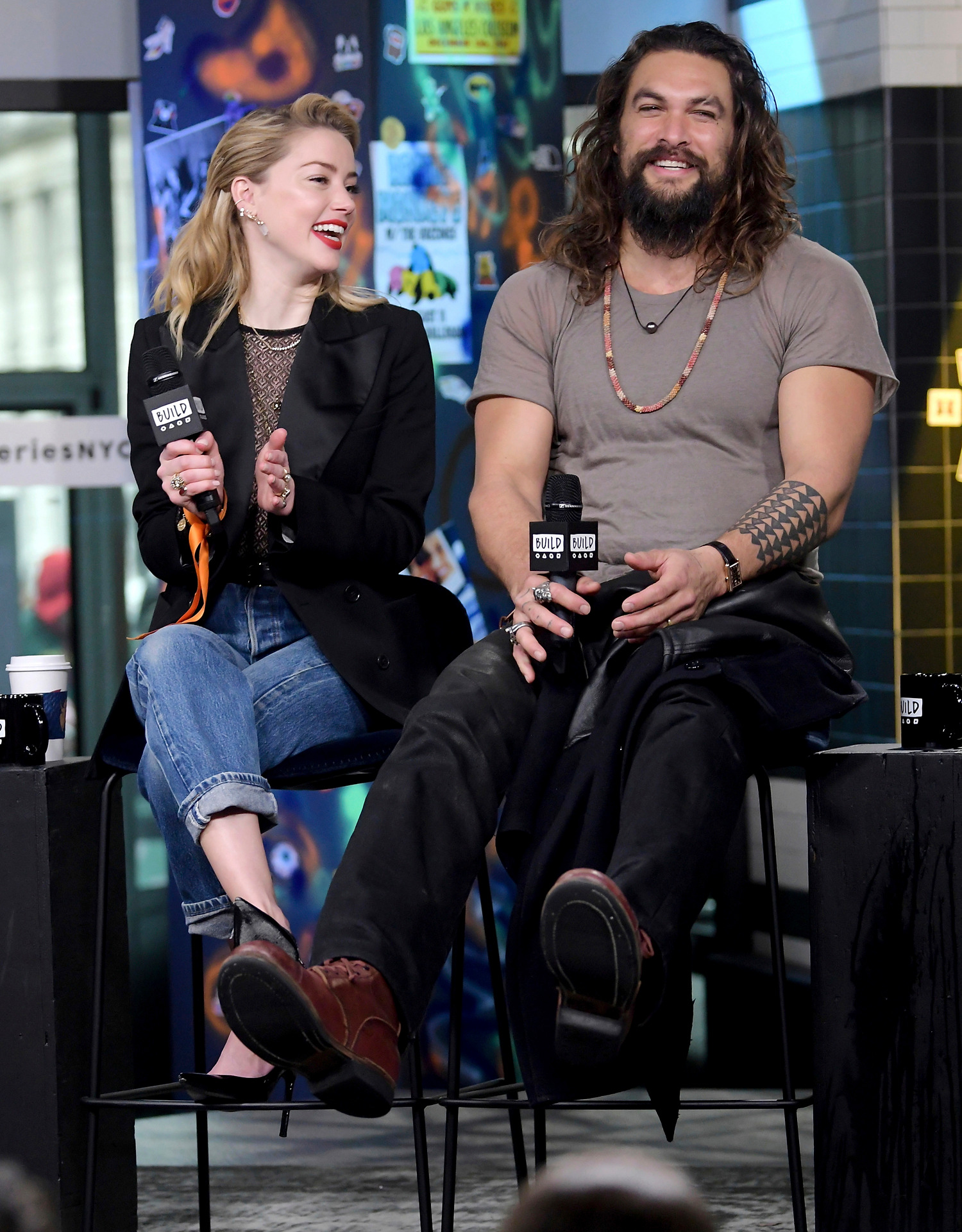 Amber Heard claims Jason Momoa dressed like her ex Johnny Depp on Aquaman sequel's set - NZ Herald