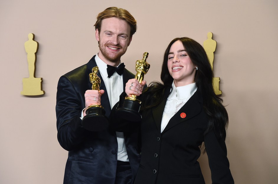 FINNEAS and Billie Eilish at the 96th Annual Oscars held at Dolby Theatre on March 10, 2024 in Los Angeles, California.