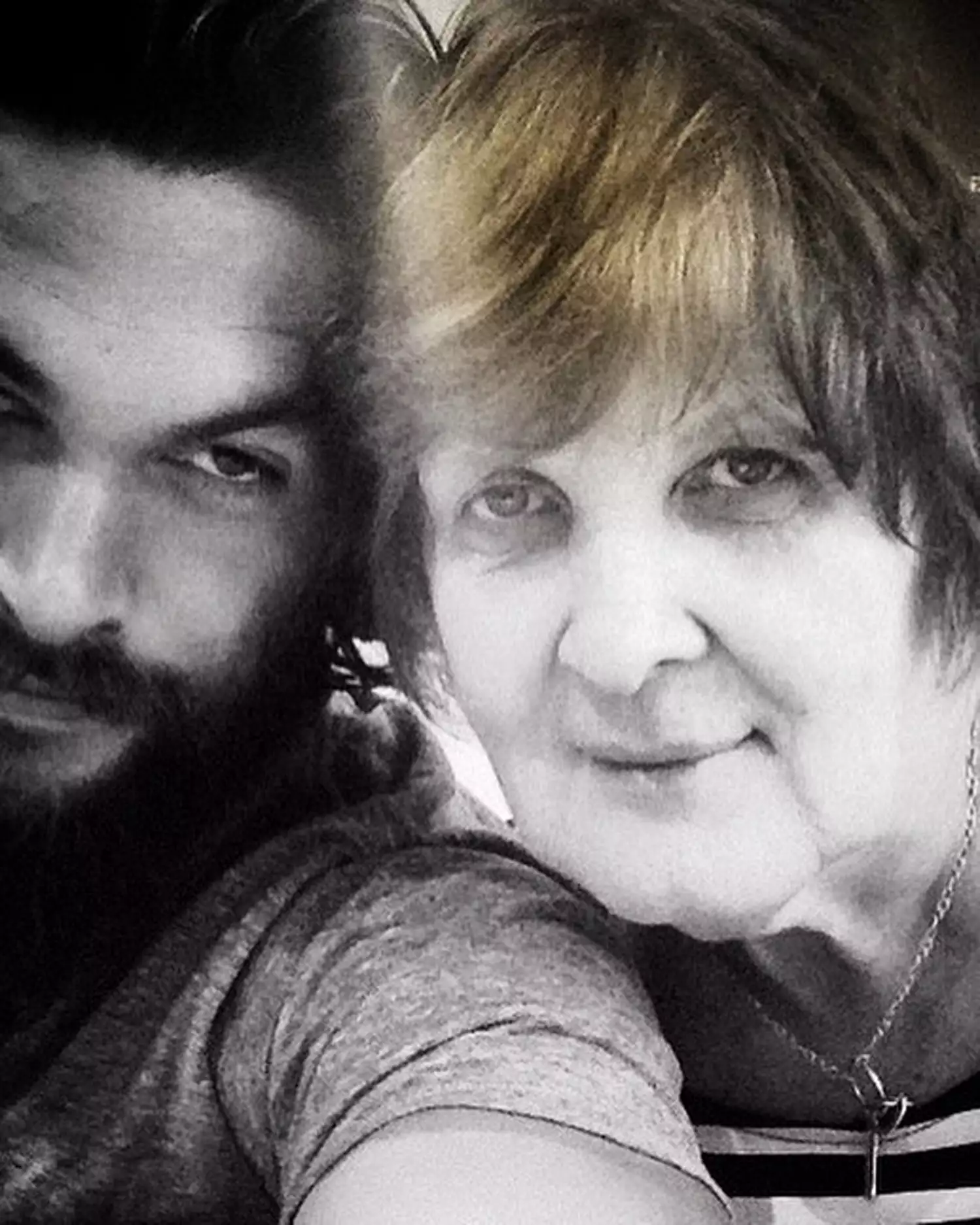 Jason Momoa and his mom Coni.