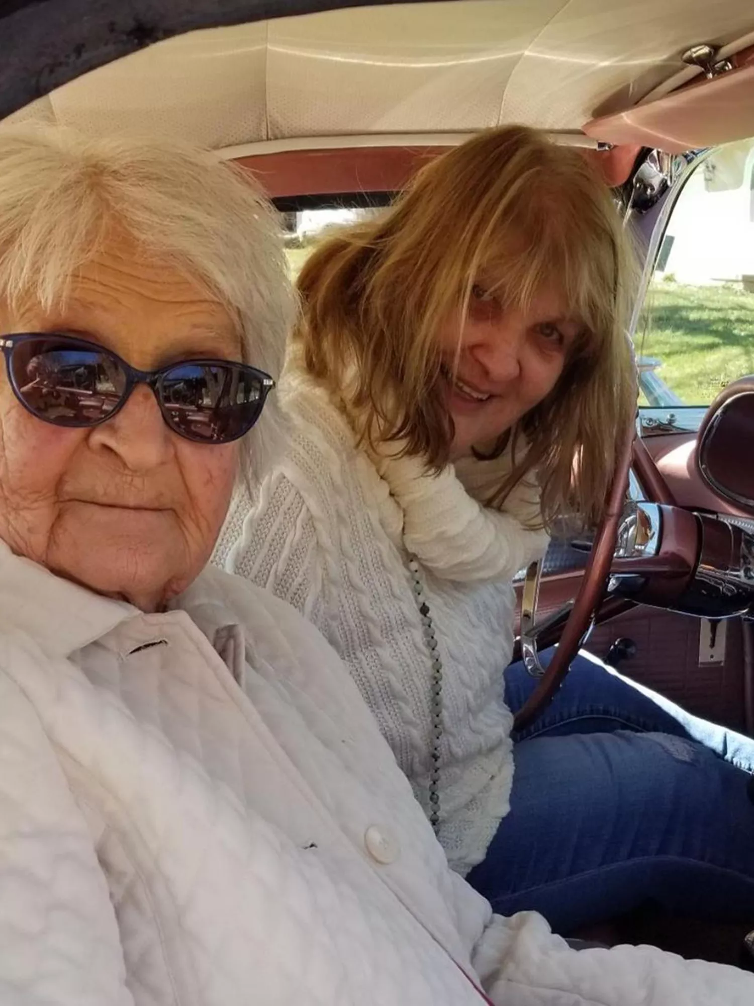 Jason Momoa's grandmother Mabel and mother Coni.