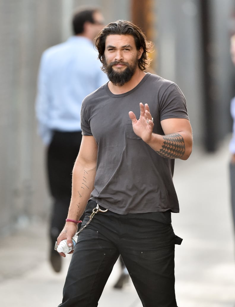 Jason Momoa's "Pride of Gypsies" Arm Tattoo