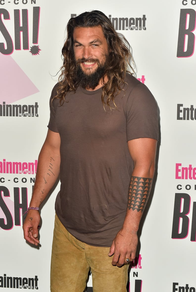 Jason Momoa's Line Finger Tattoo