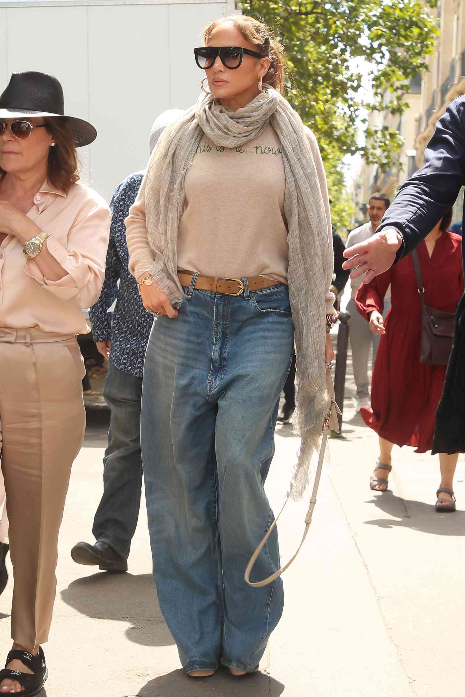 Jennifer Lopez's Baggy Jeans Practically Fit Like Sweatpants