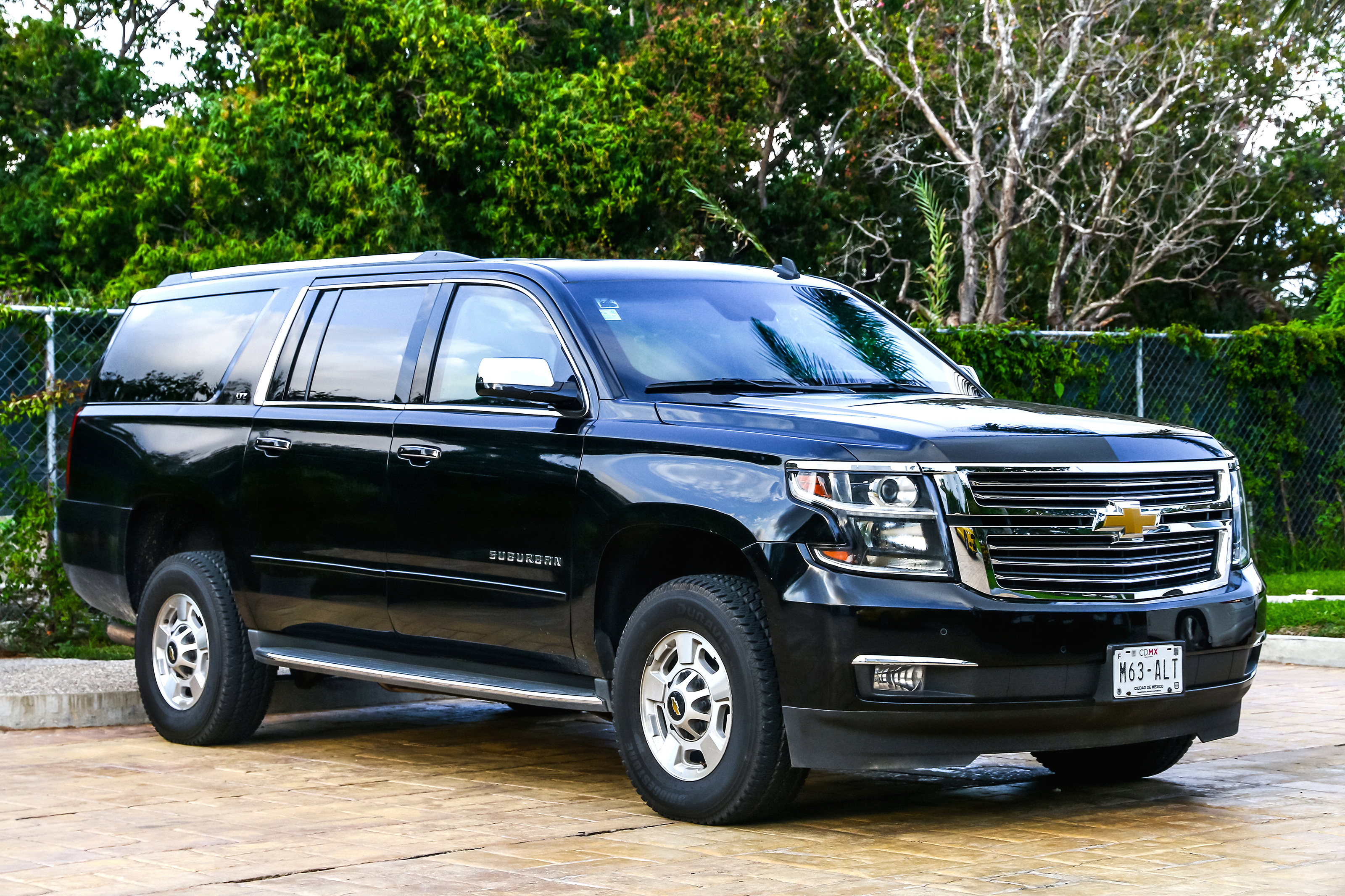 Acapulco, Mexico – May 29, 2017: Motor car Chevrolet Suburban in the city street.