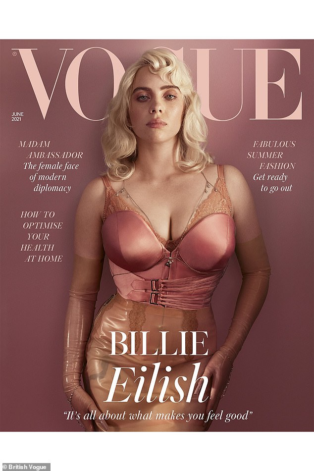 A new era for the goddess: She posed in lingerie for Vogue magazine