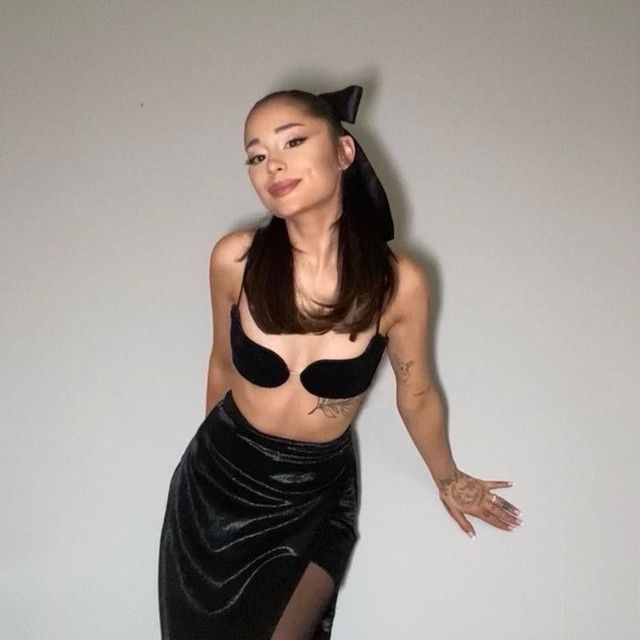 Ariana Grande Stuns In A Mini Black Dress With Glitter, 49% OFF