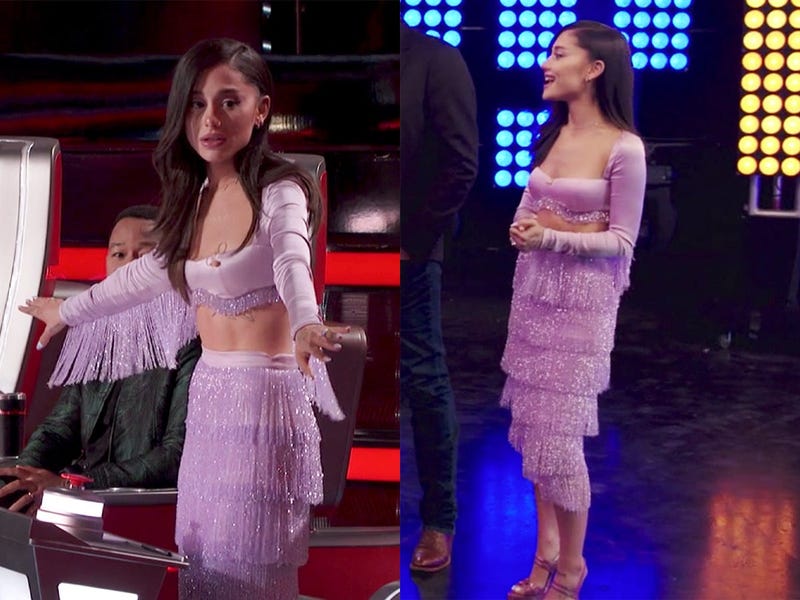 ariana grande the voice fashion