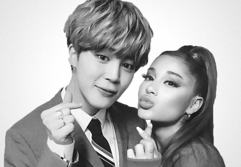 X 上的ｐａｏｌａ：「Ariana Grande and BTS' Jimin (manip). ♡♡ https://t.co/ncC8BsQvtu」 / X