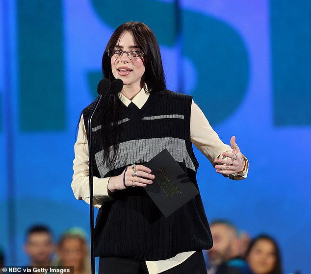 In her acceptance speech Sunday, Eilish lauded her collaborators on the project, including the show's creators Donald Glover and Janine Nabers, and star Dominique Fishback