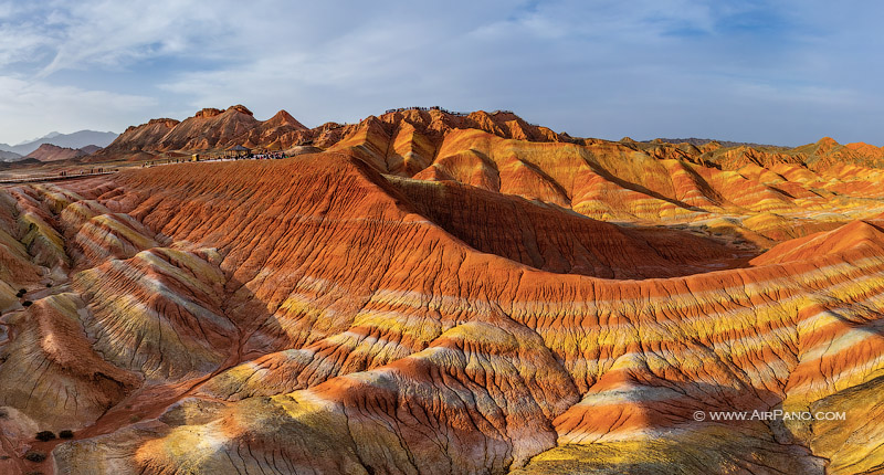 Colourful mountains of the Zhangye Danxia Geopark, China