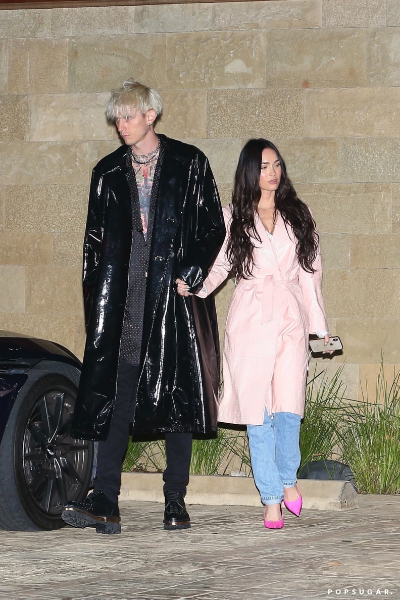 Megan Fox and MGK Leaving Soho House, April 2021