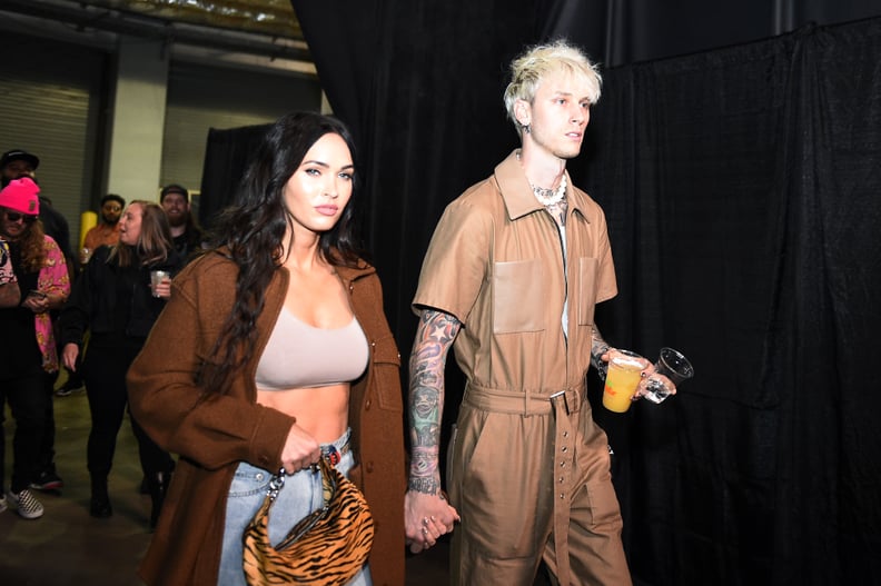 Megan Fox and MGK at the UFC 261 Event, April 2021