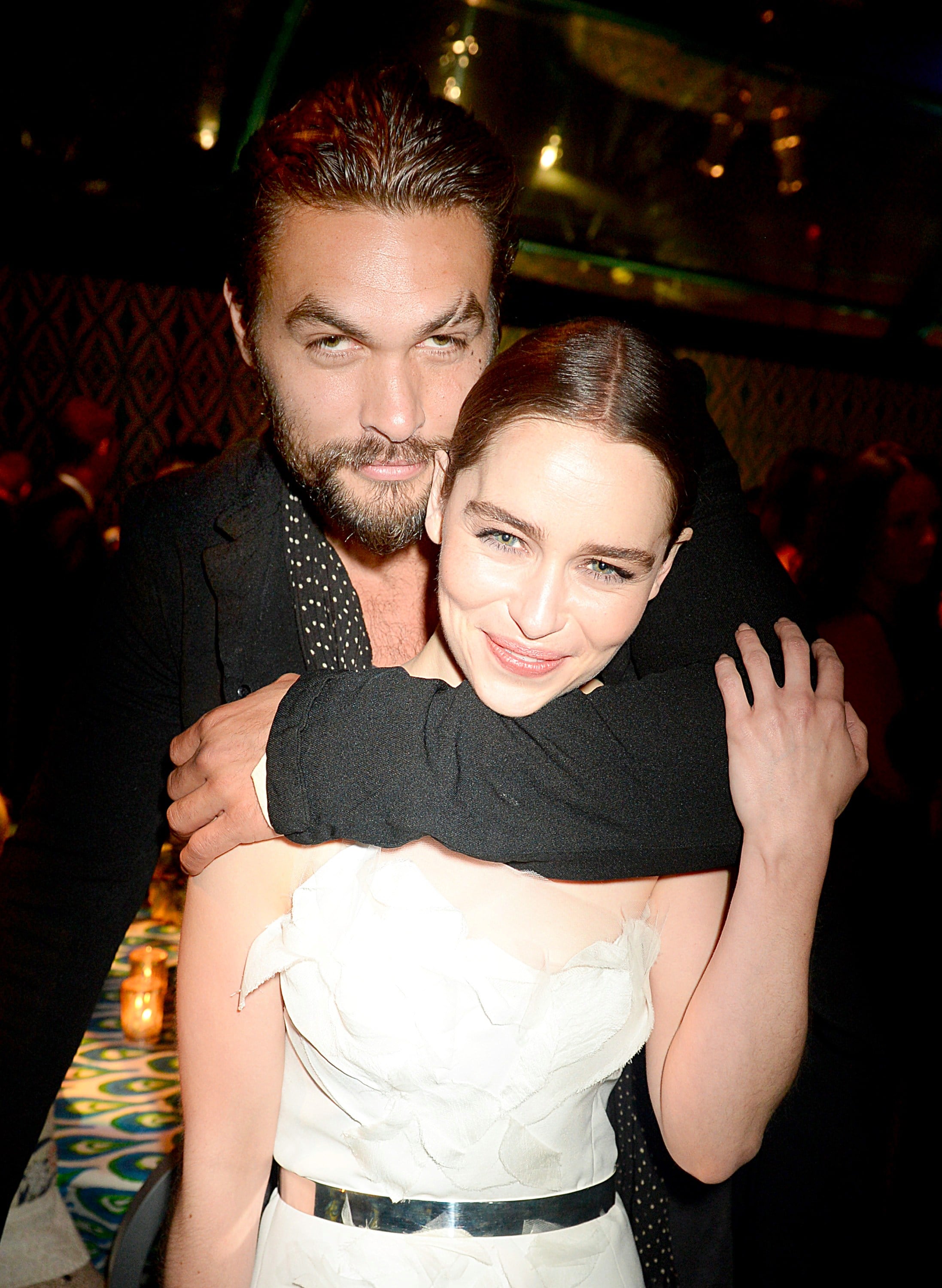 Cute Pictures of Jason Momoa and Emilia Clarke | POPSUGAR Celebrity