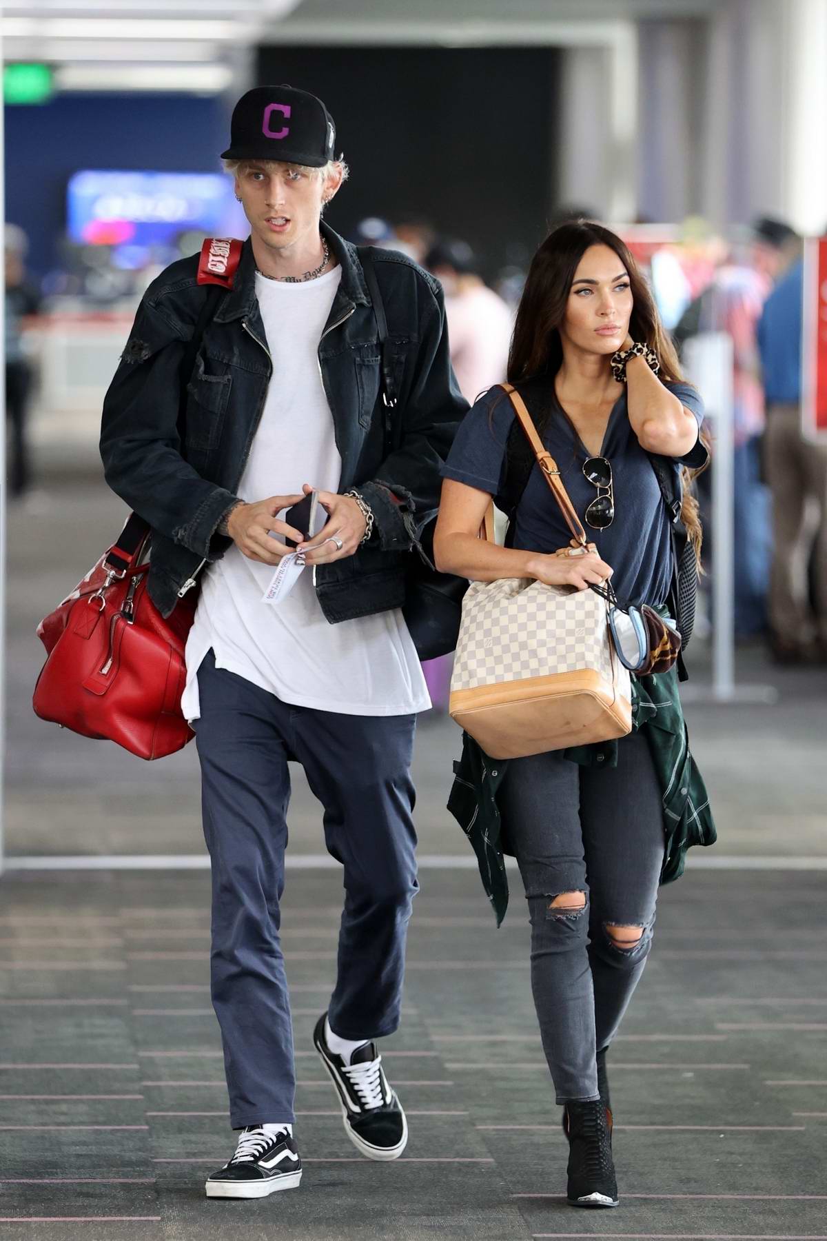 megan fox and machine gun kelly are seen arriving at lax airport in los angeles-290620_13