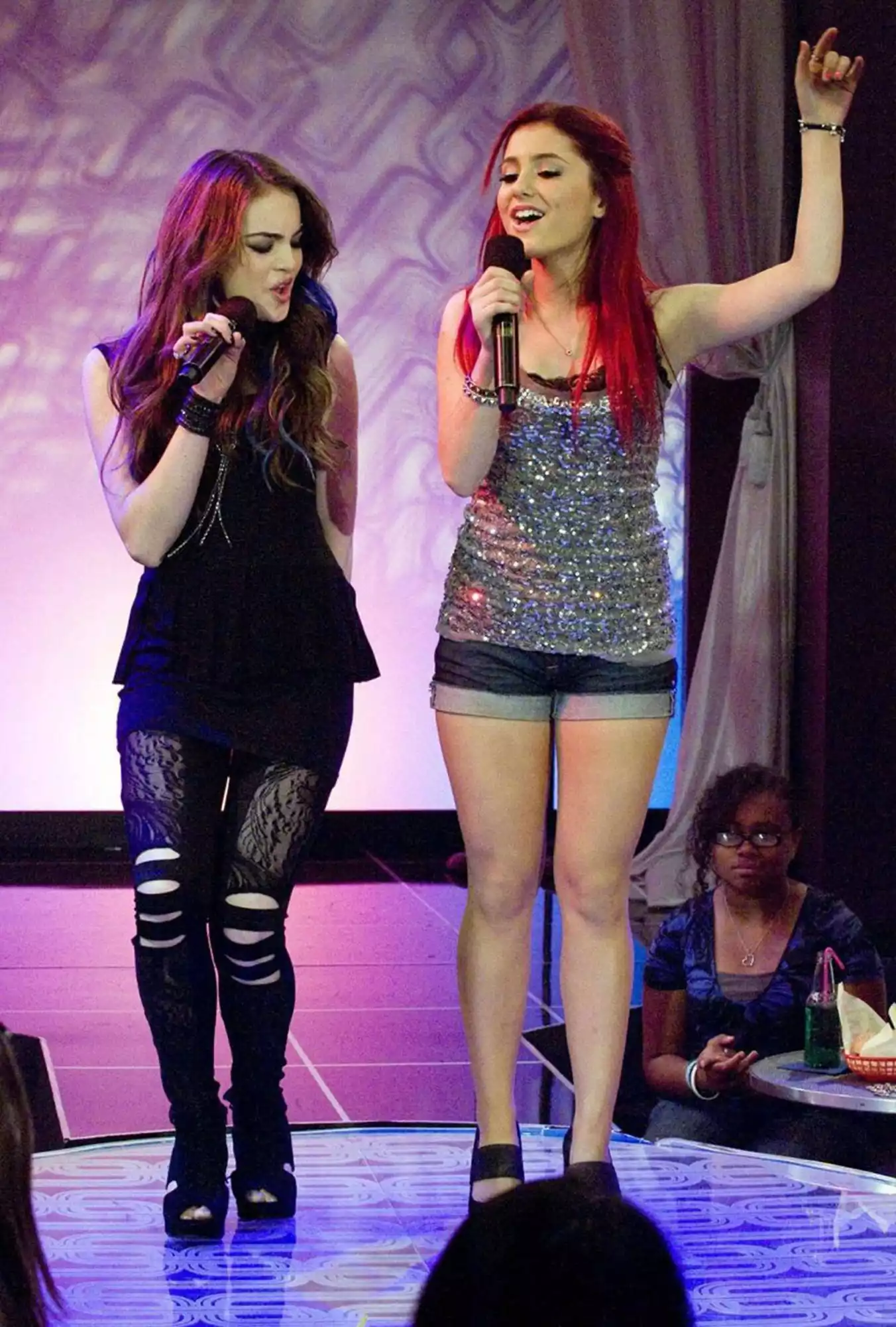 Liz Gillies and Ariana Grande VictoriousCredit: Nickelodeon