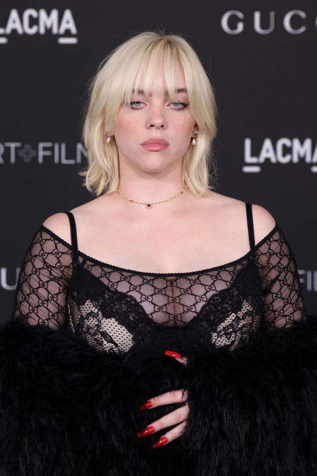 Billie Eilish Wore A Lace Bustier Over A Sheer Top And, Yes, She Looks Incredible - Yahoo Sports