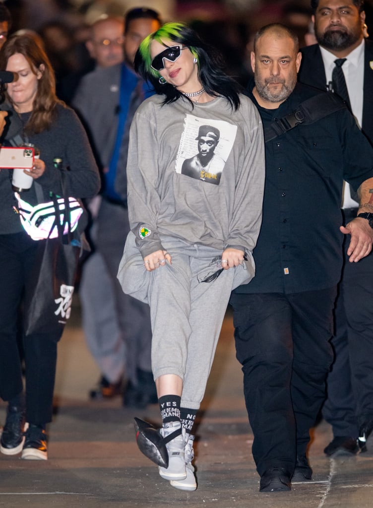 Billie Eilish Wears a Gucci Pillow Around Her Ankle