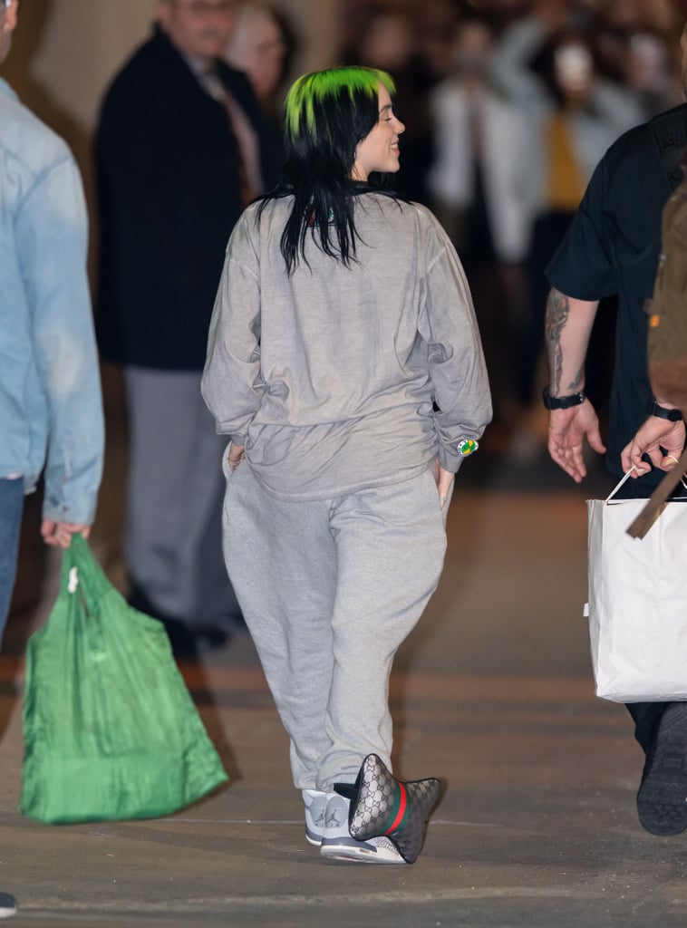 Billie Eilish Wears a Gucci Pillow Around Her Ankle