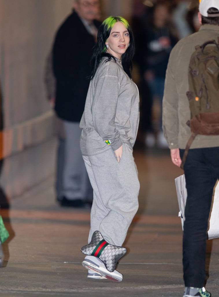 Billie Eilish Wears a Gucci Pillow Around Her Ankle