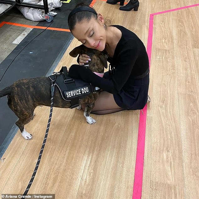 Back in brunette: The Dangerous Woman singer hasn't acknowledged her reported relationship with her Wicked co-star on her Instagram ¿ however, she did share cute snaps in her latest photo dump that she captioned 'Some from then, some from now'