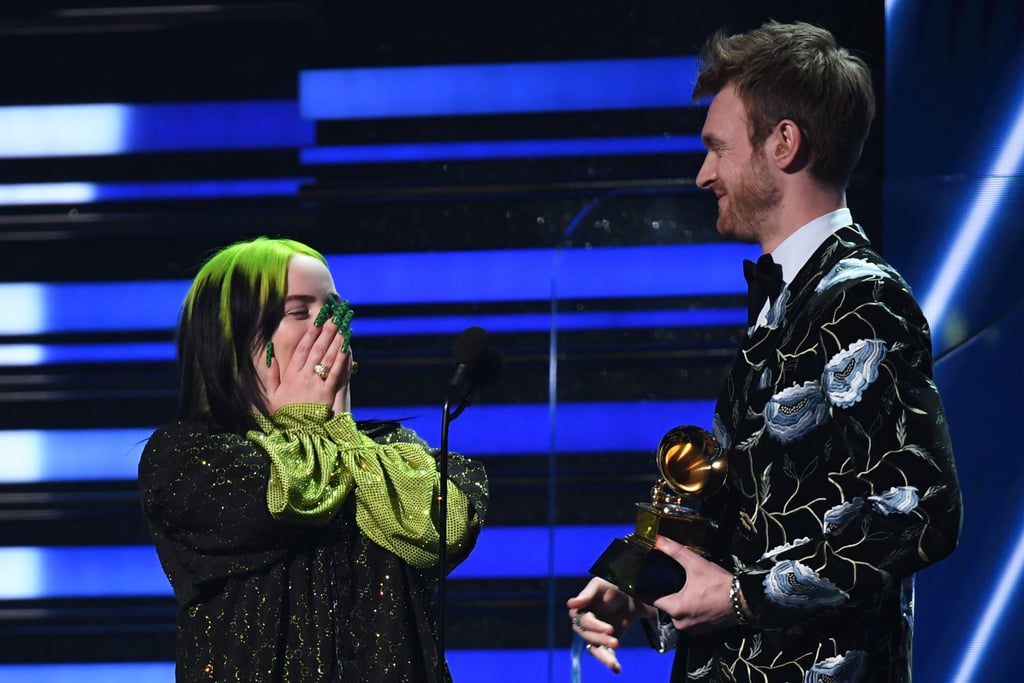 Pictures of Billie Eilish's Acceptance Speech at the Grammys