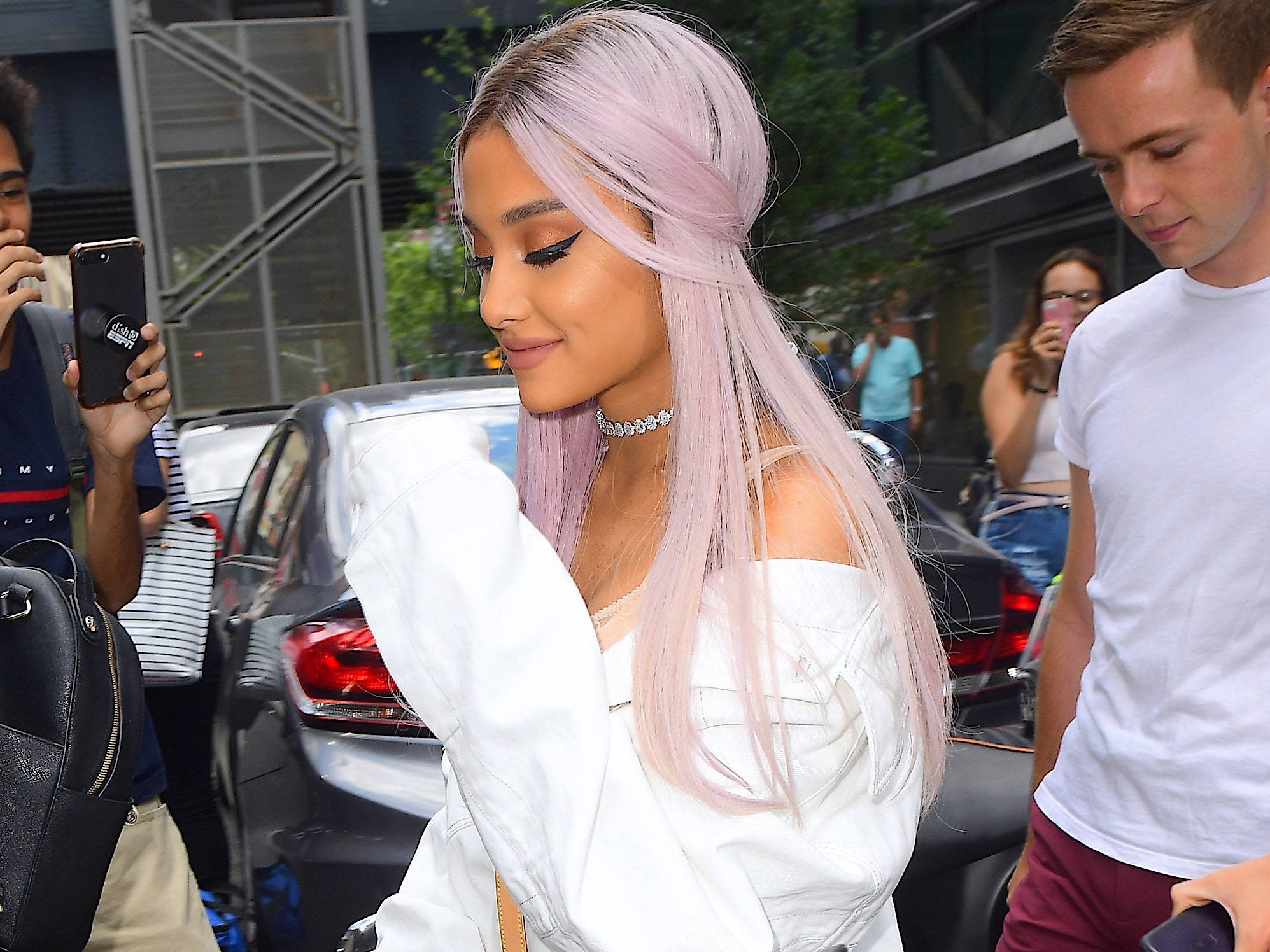 Ariana Grande Debuts Lavender Hair on Instagram | Allure