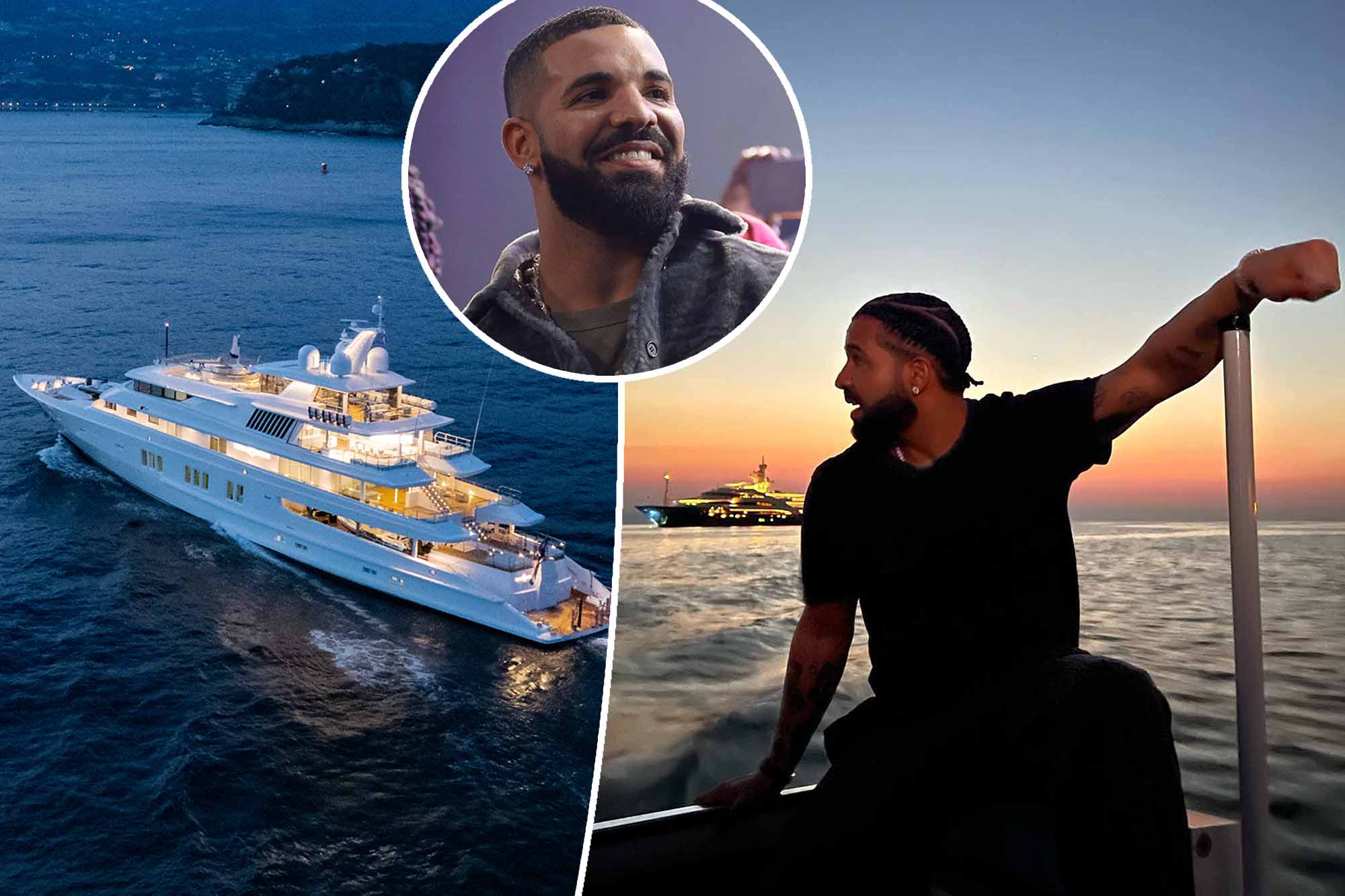 Inside Drake's $660K European yacht excursion