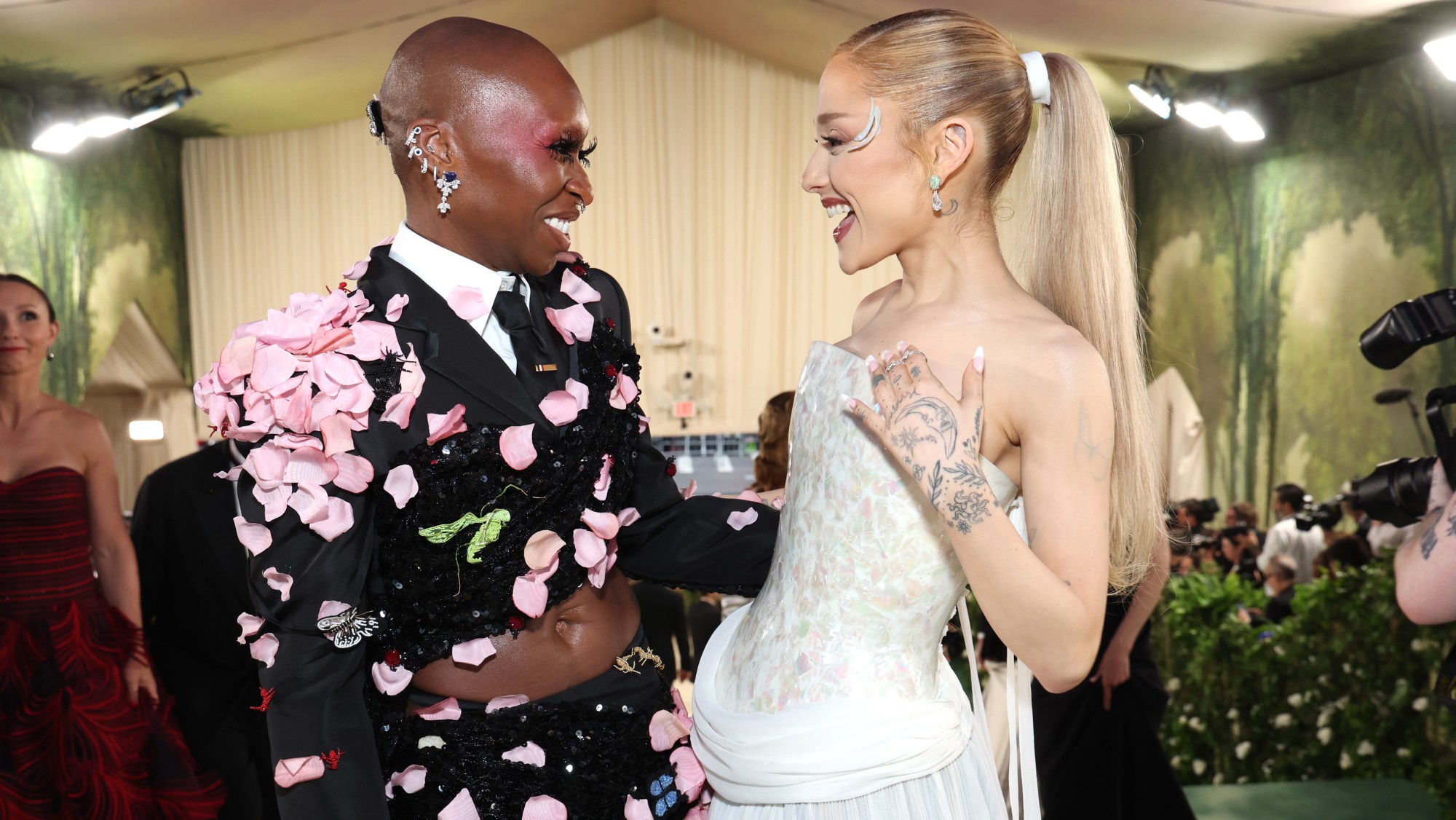 Ariana Grande and Cynthia Erivo Met Gala 2024: 'Wicked'-Inspired Hues