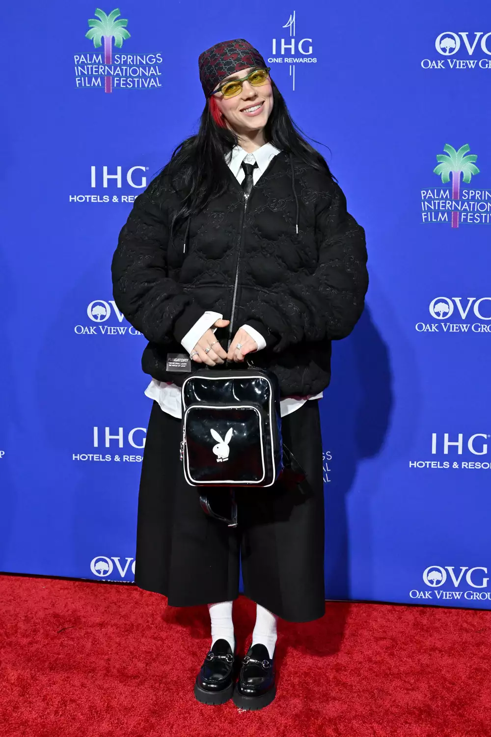 Billie Eilish attends the 2024 Palm Springs International Film Festival Film Awards at Palm Springs Convention Center on January 04, 2024 in Palm Springs, California.