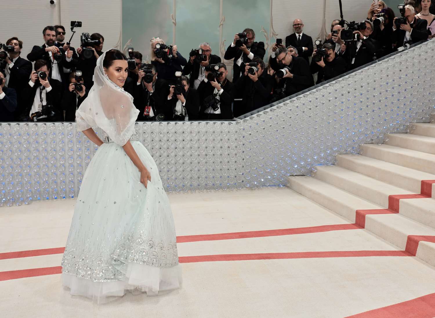 Penélope Cruz Wore a Sheer Hood to the 2023 Met Gala