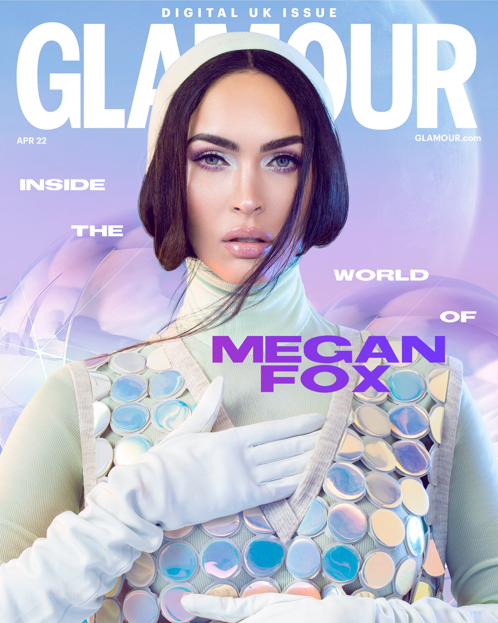 Image may contain Megan Fox Clothing Apparel Human Person Robe and Fashion