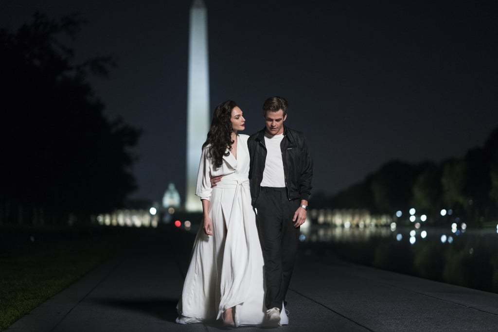 Gal Gadot Wearing the White Goddess Dress in Wonder Woman 1984