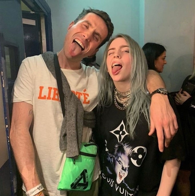 Billie with Radio 1's Nick Grimshaw