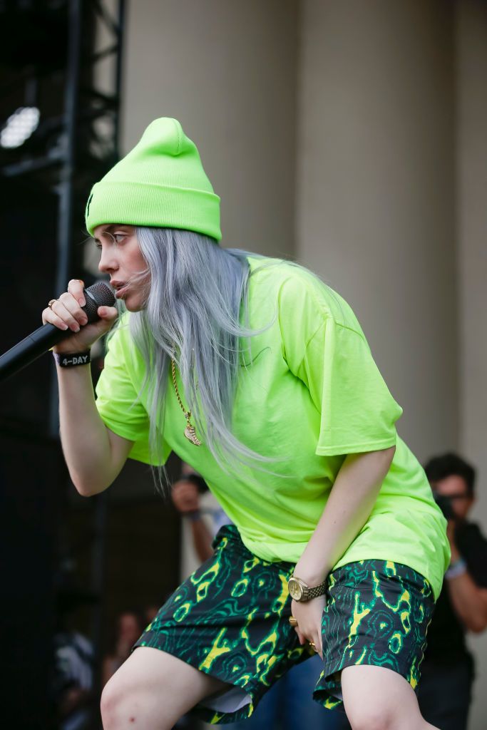 Billie Eilish performs on day one of Lollapalooza at Grant Park on... |  Billie eilish, Billie, Korean street fashion