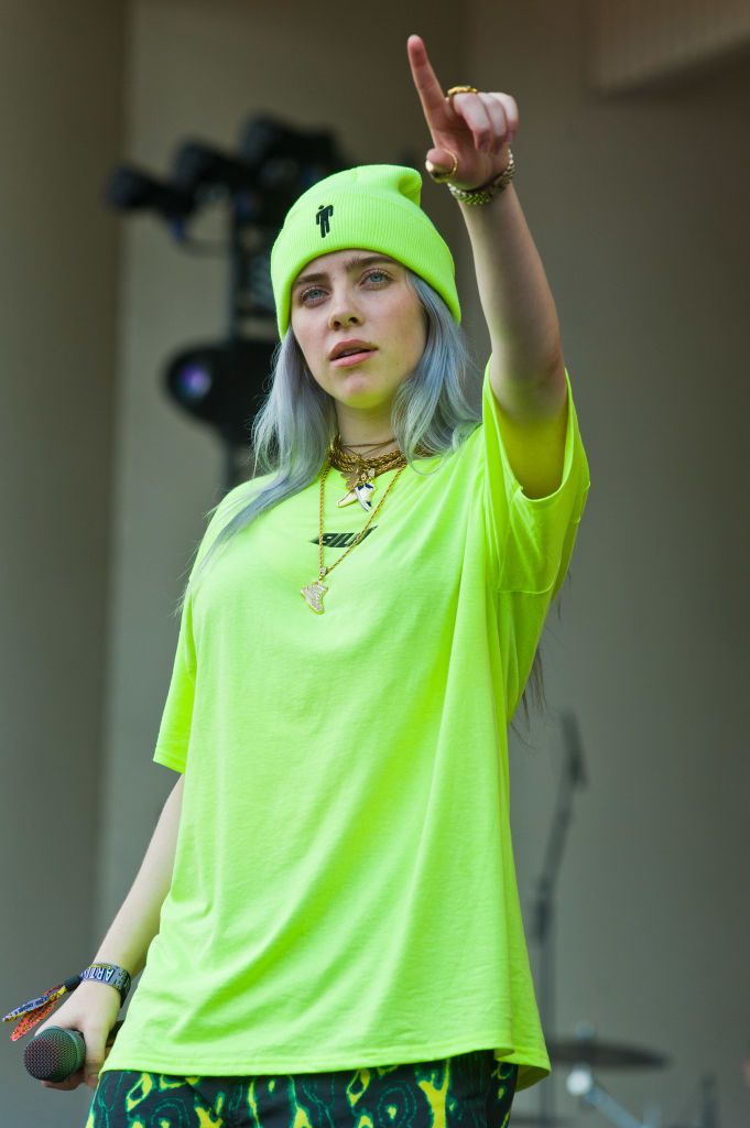 Billie Eilish performs on day one of Lollapalooza at Grant Park on... |  Billie, Billie eilish, Billie eilish outfits