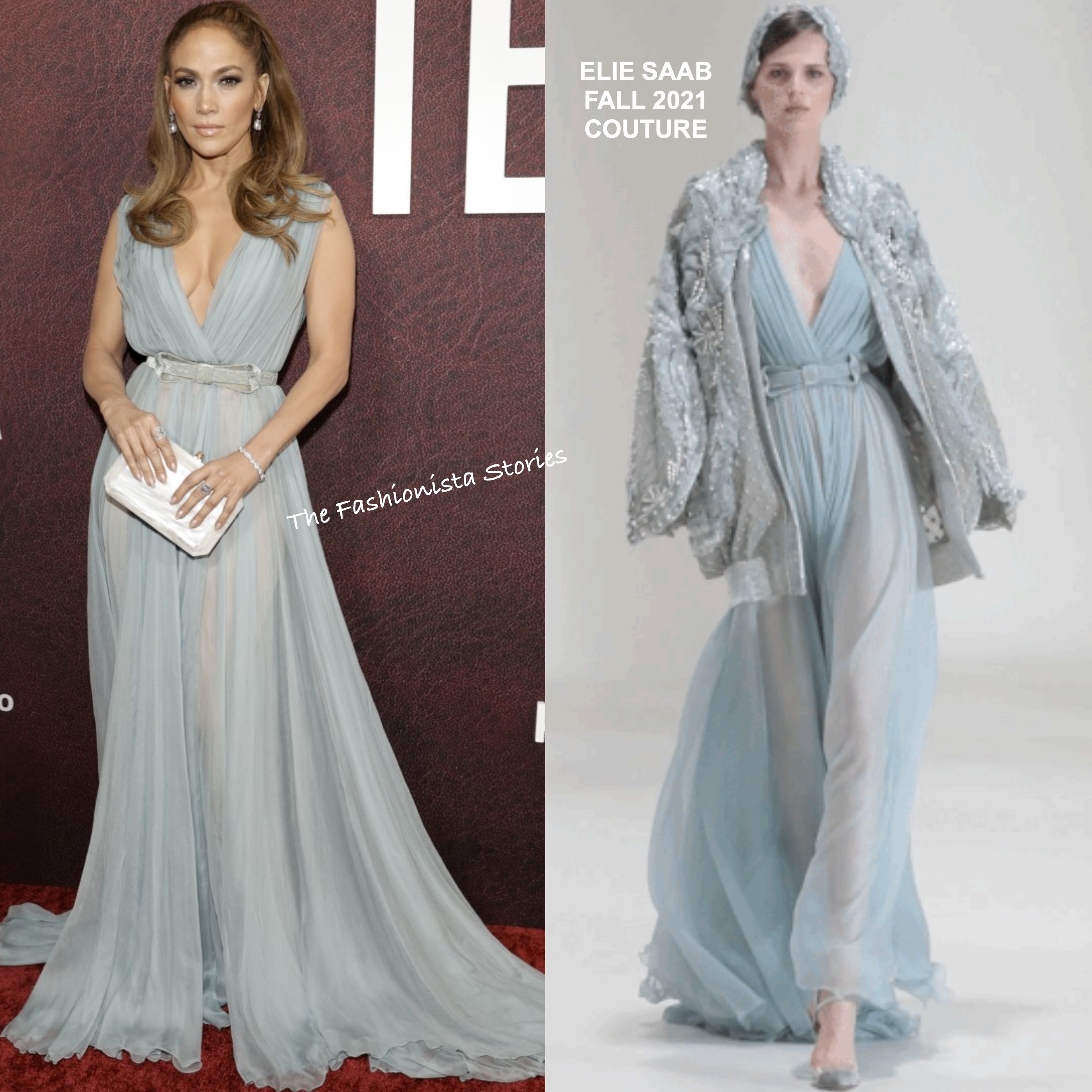 Jennifer Lopez in Elie Saab Couture at ''The Tender Bar'' LA Premiere