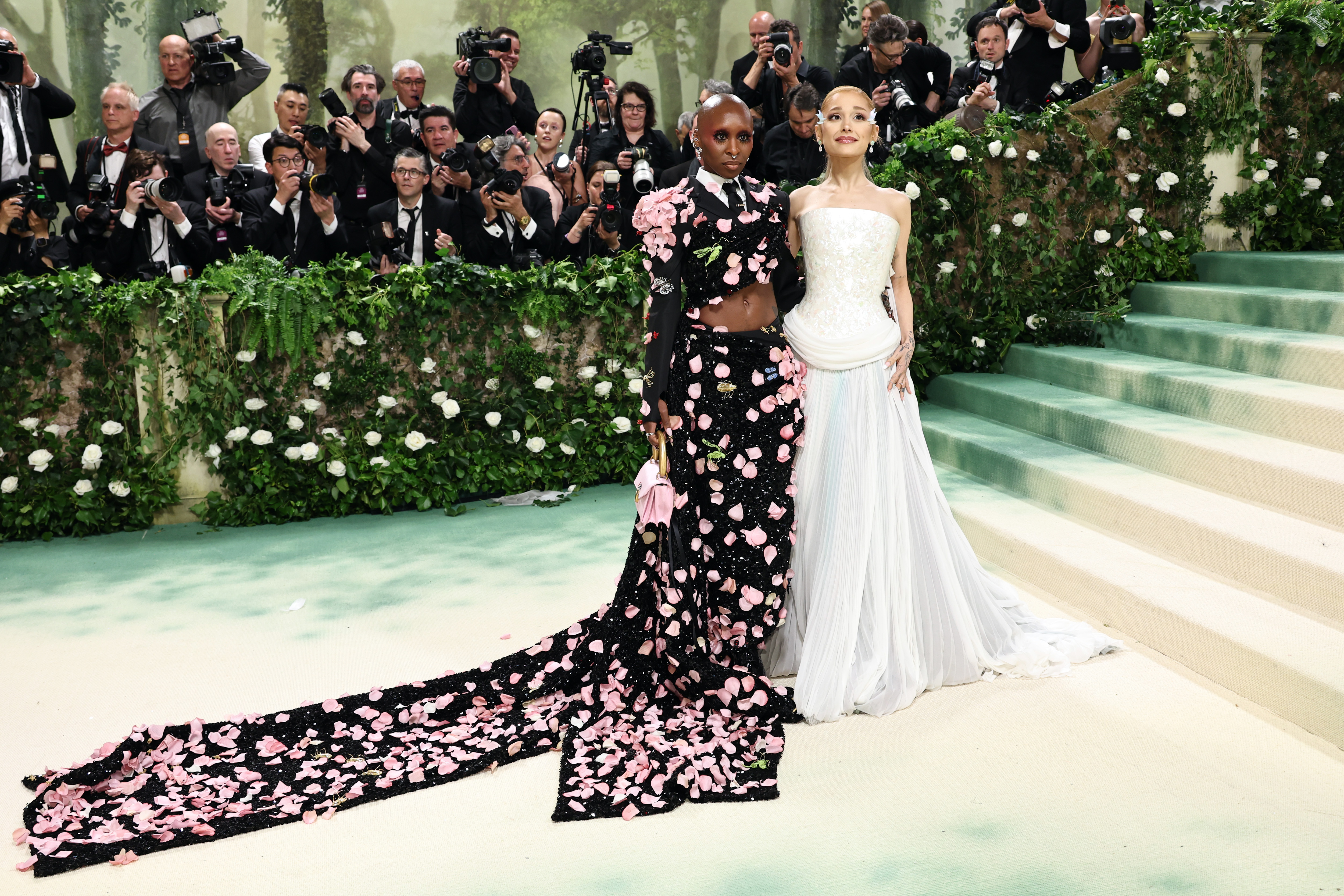 Ariana Grande looks ethereal in sparkling corset gown at Met Gala 2024