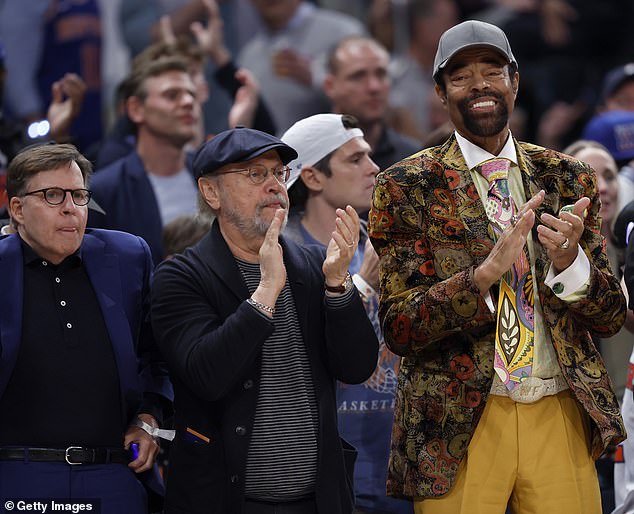 L-R Bob Costas, Billy Crystal, and Walt Frazier