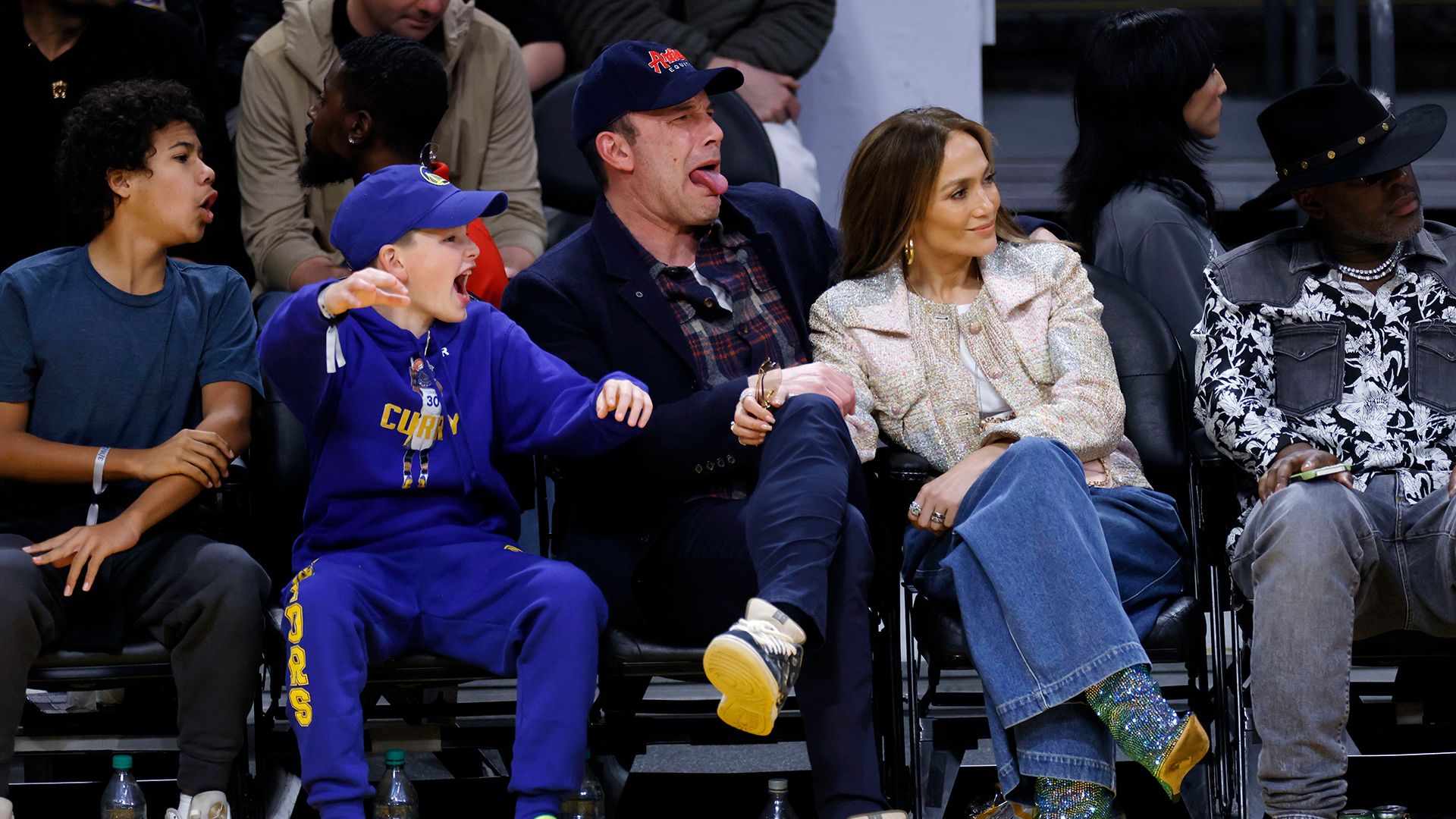 Jennifer Lopez dotes on stepson Samuel, 12, in courtside photos with Ben  Affleck | HELLO!