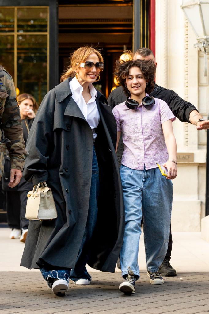 Jennifer Lopez, child Emme hold hands at Louvre on Paris trip